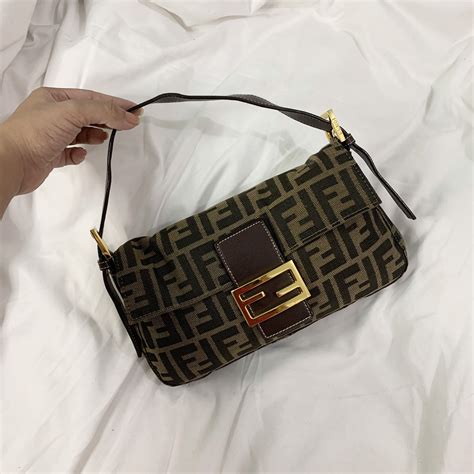 vintage fendi zucca baguette bag